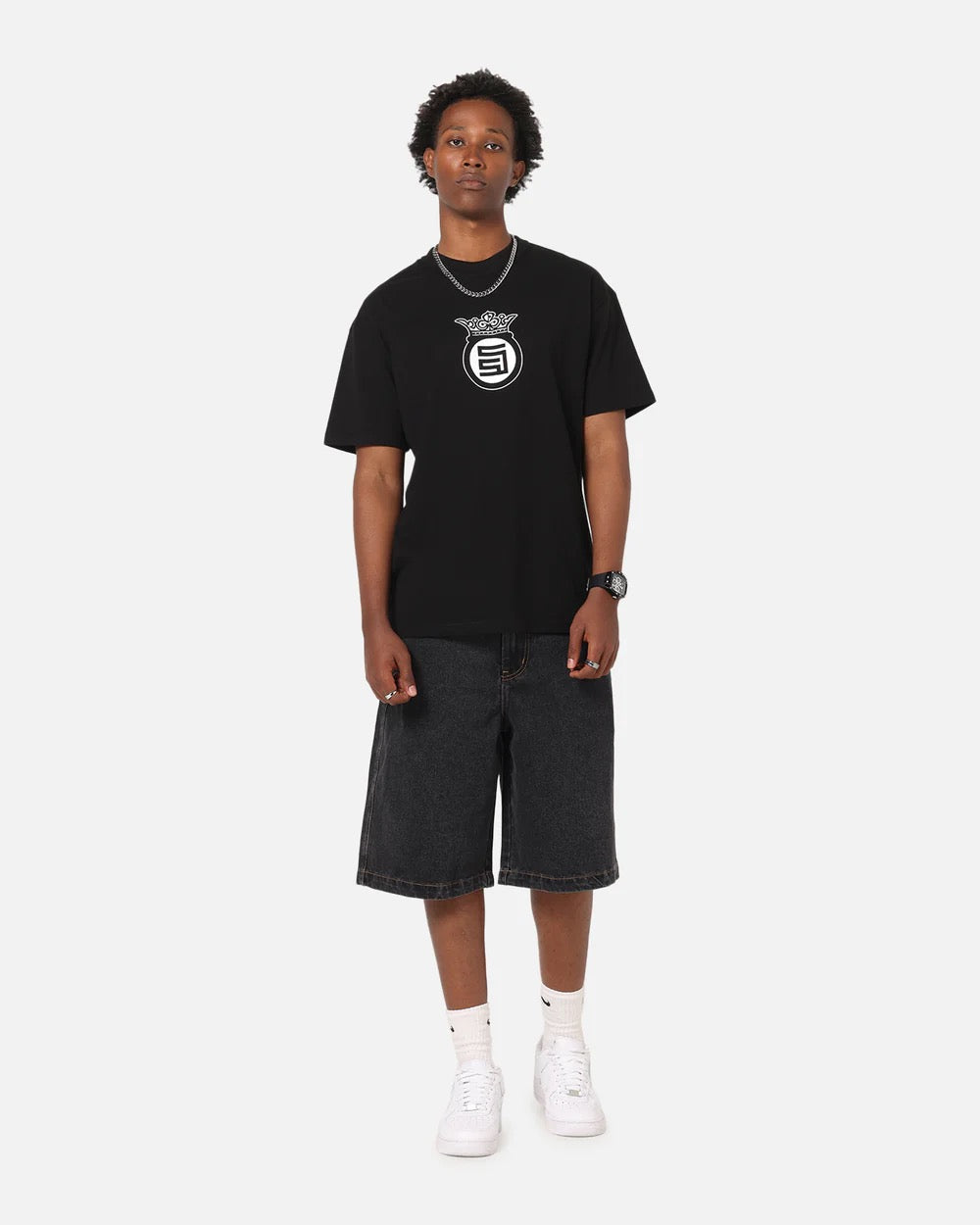 XLarge Drip Dry Bull Denim 91 Short Washed Black