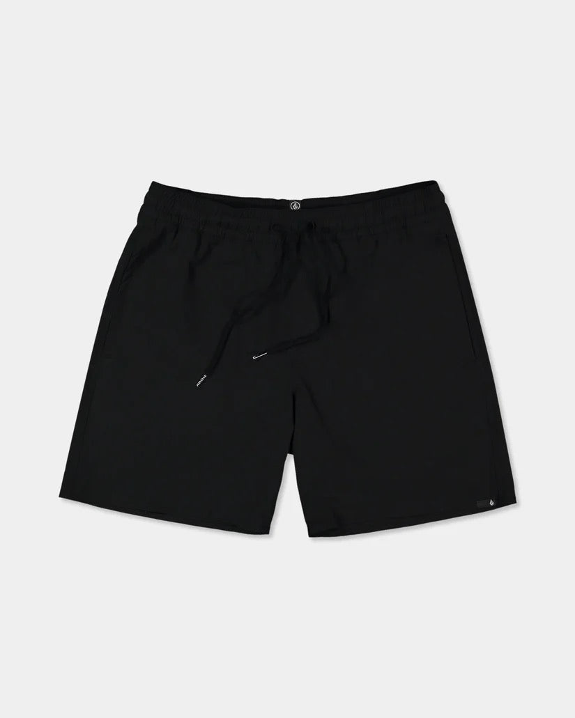 Volcom Sparklestone Elastic Waist Hybrid Short Men's Black