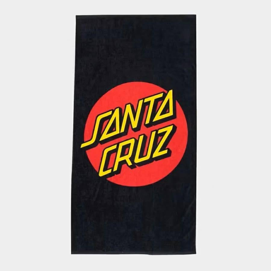 Santa Cruz Classic Dot Towel - Black