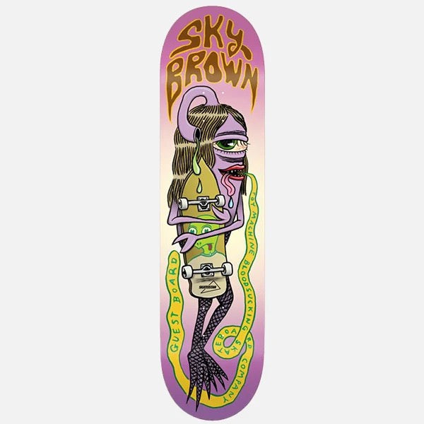 TOY MACHINE SKY BROWN SKATEBOARD DECK - 8.25"