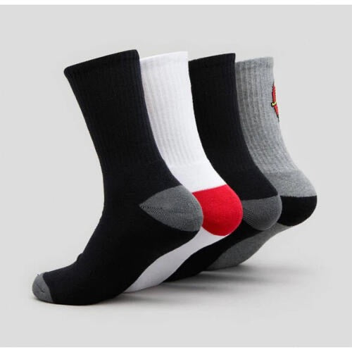 Santa Cruz Classic Dot Youth Crew Socks 4 Pack Multi