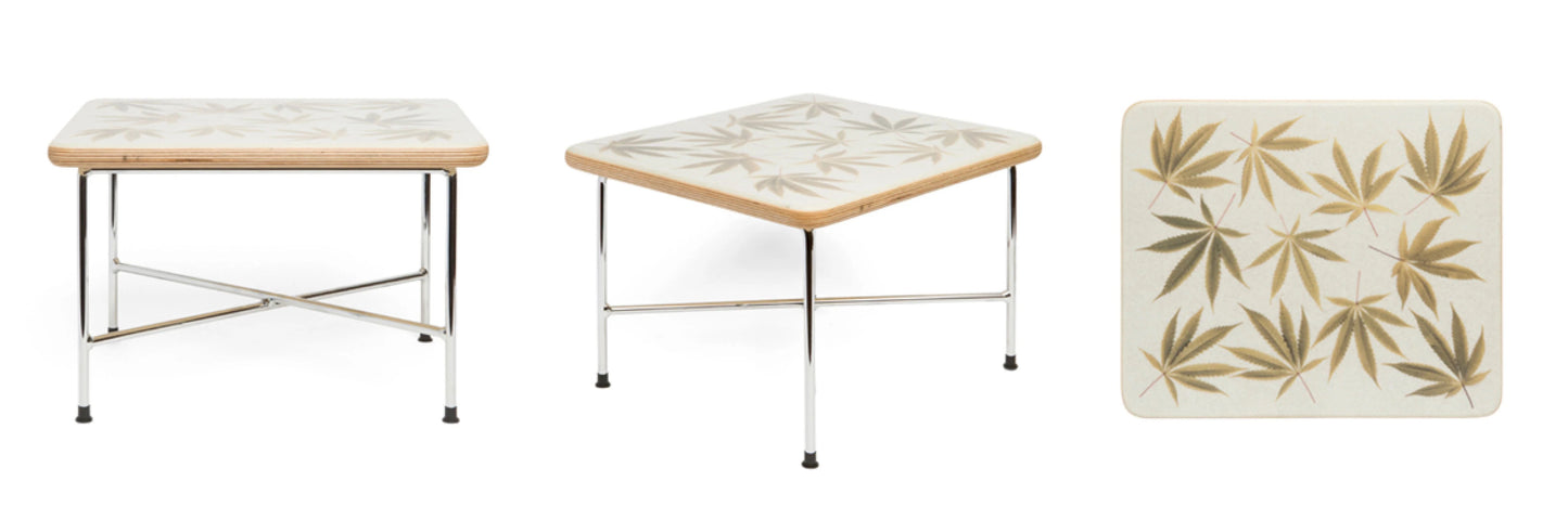 HUF x Modernica Plantlife Shell Dowell Chair and Base Table