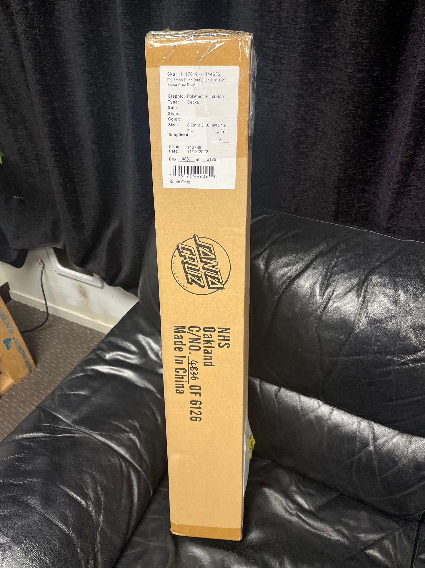 5 Santa Cruz X Pokémon Skateboard Decks Blind Bag Factory Sealed Case!! LIMITED EDITION. GOLD? ⚜️