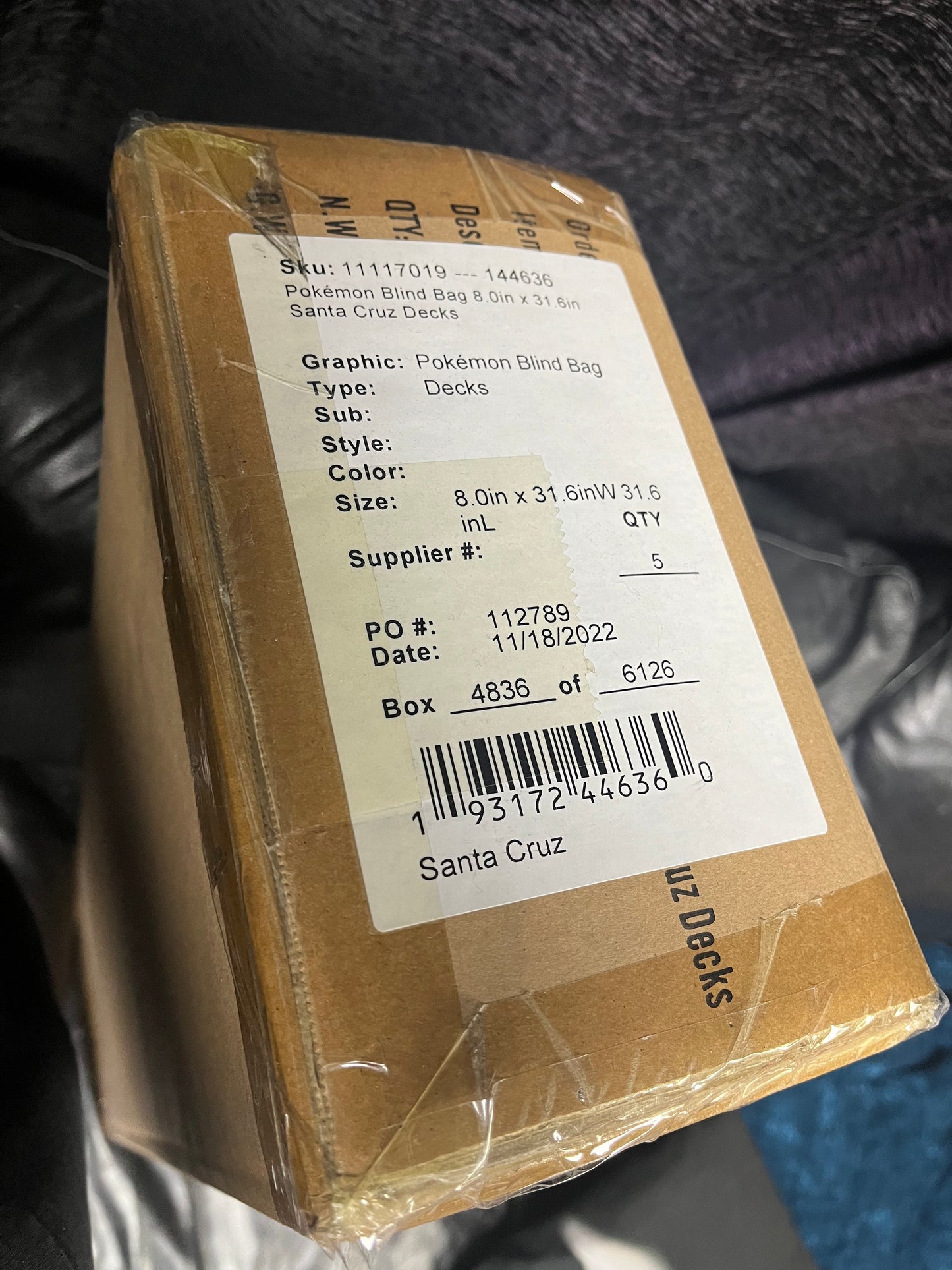 5 Santa Cruz X Pokémon Skateboard Decks Blind Bag Factory Sealed Case!! LIMITED EDITION. GOLD? ⚜️