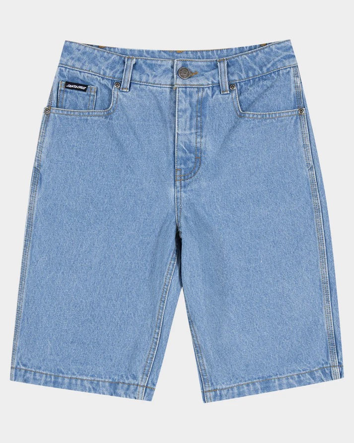 Santa Cruz Summer '76 Jean Shorts Youth Mid Blue