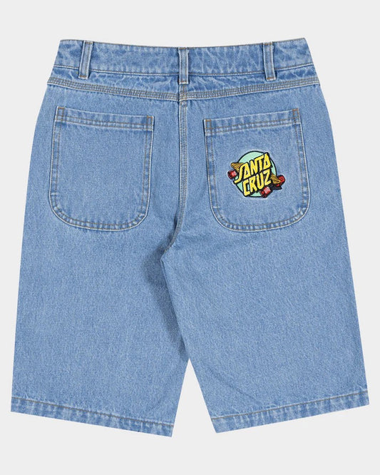 Santa Cruz Summer '76 Jean Shorts Youth Mid Blue