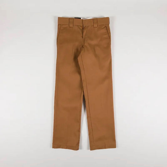Dickies 873 Flat Front Slim Straight Pant Men's Duck Brown