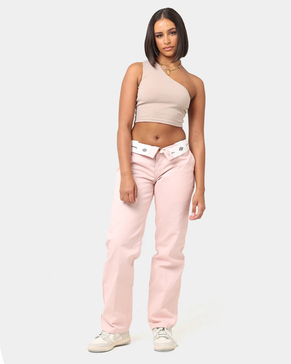 Dickies 875 Flat Front Tapered Original Fit Pants PINK