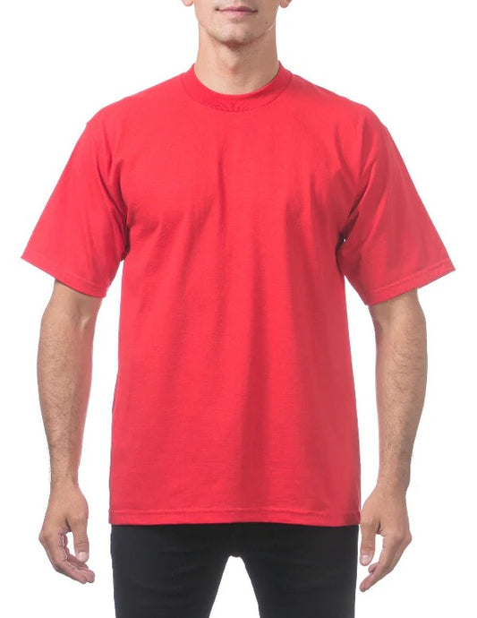Pro Club Short Sleeve Heavyweight Tee Shirt Mens's Red