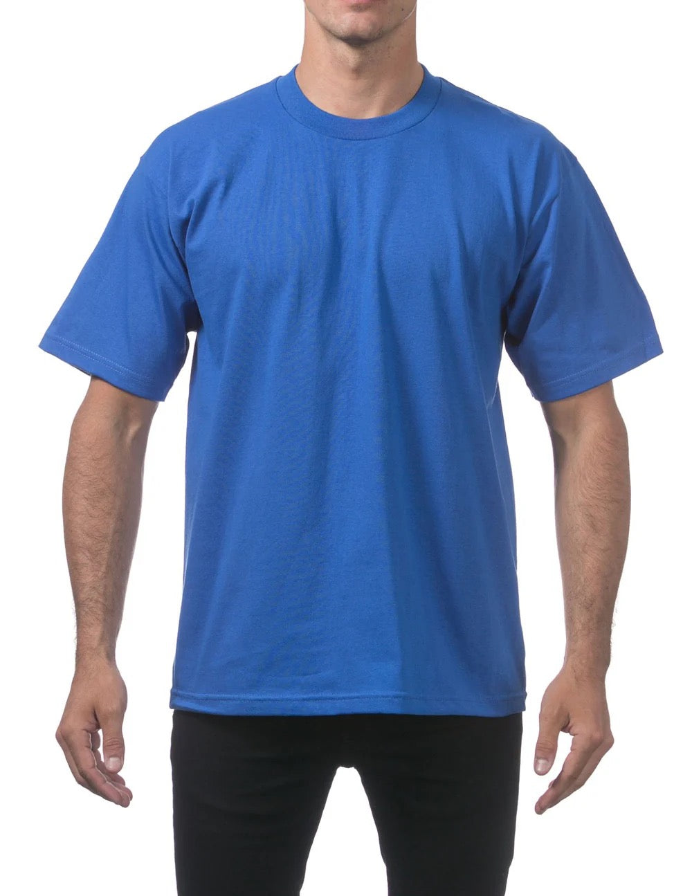 Pro Club Short Sleeve Heavyweight Tee Shirt Mens's Royal Blue