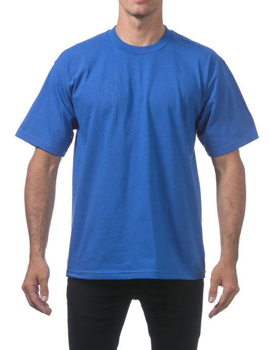 Pro Club Short Sleeve Heavyweight Tee Shirt Mens's Royal Blue