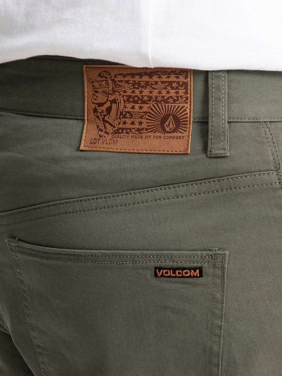 Volcom Solver Lite 5 Pocket Short Men's Army Green