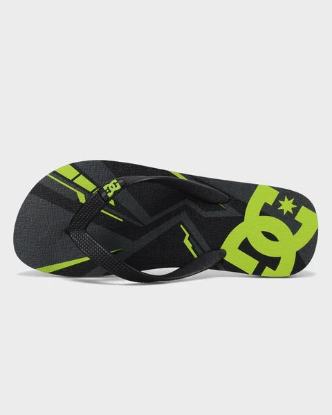 DC Spray Graffik Jandals Grey/Black/Lime