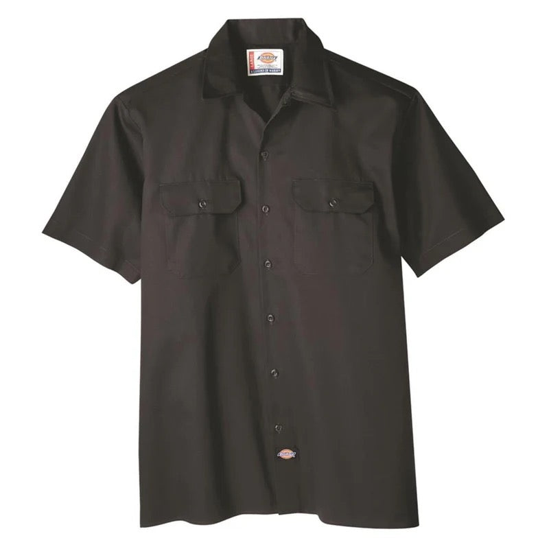Dickies Short Sleeve Button Down Shirt Black