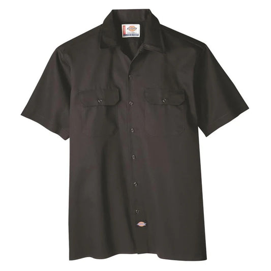 Dickies Short Sleeve Button Down Shirt Black