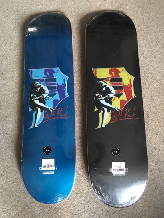 Primitive Skateboard Decks Use Your Illusion 1 & 2 Guns N Roses - 2 Deck Set
