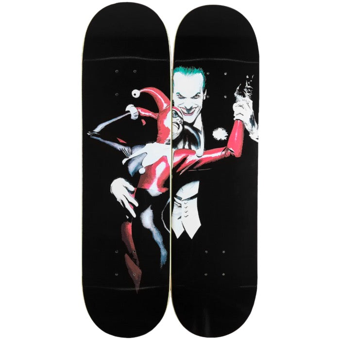 Color Bars Gotham Skateboard Set, Size 8.25 Joker & Harley Quinn