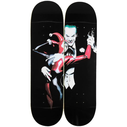 Color Bars Gotham Skateboard Set, Size 8.25 Joker & Harley Quinn