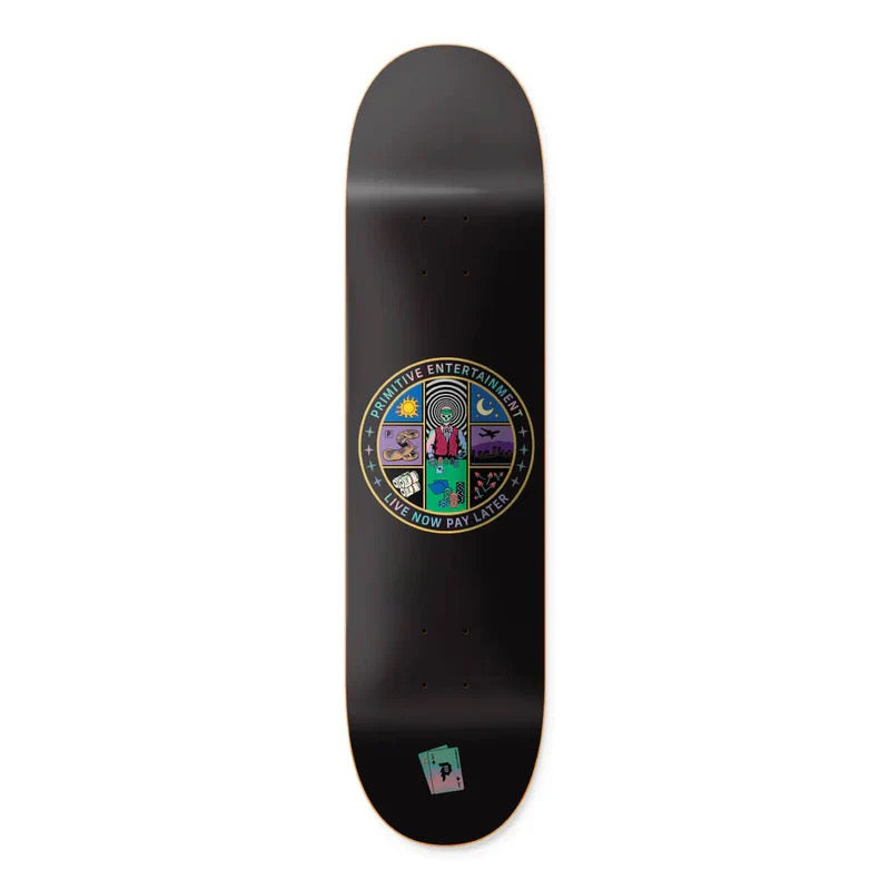 PRIMITIVE DOUBLE DOWN TEAM SKATEBOARD DECK - 8.5"