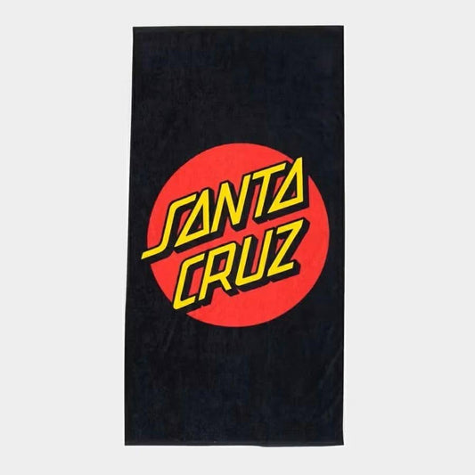 Santa Cruz Classic Dot Towel - Black