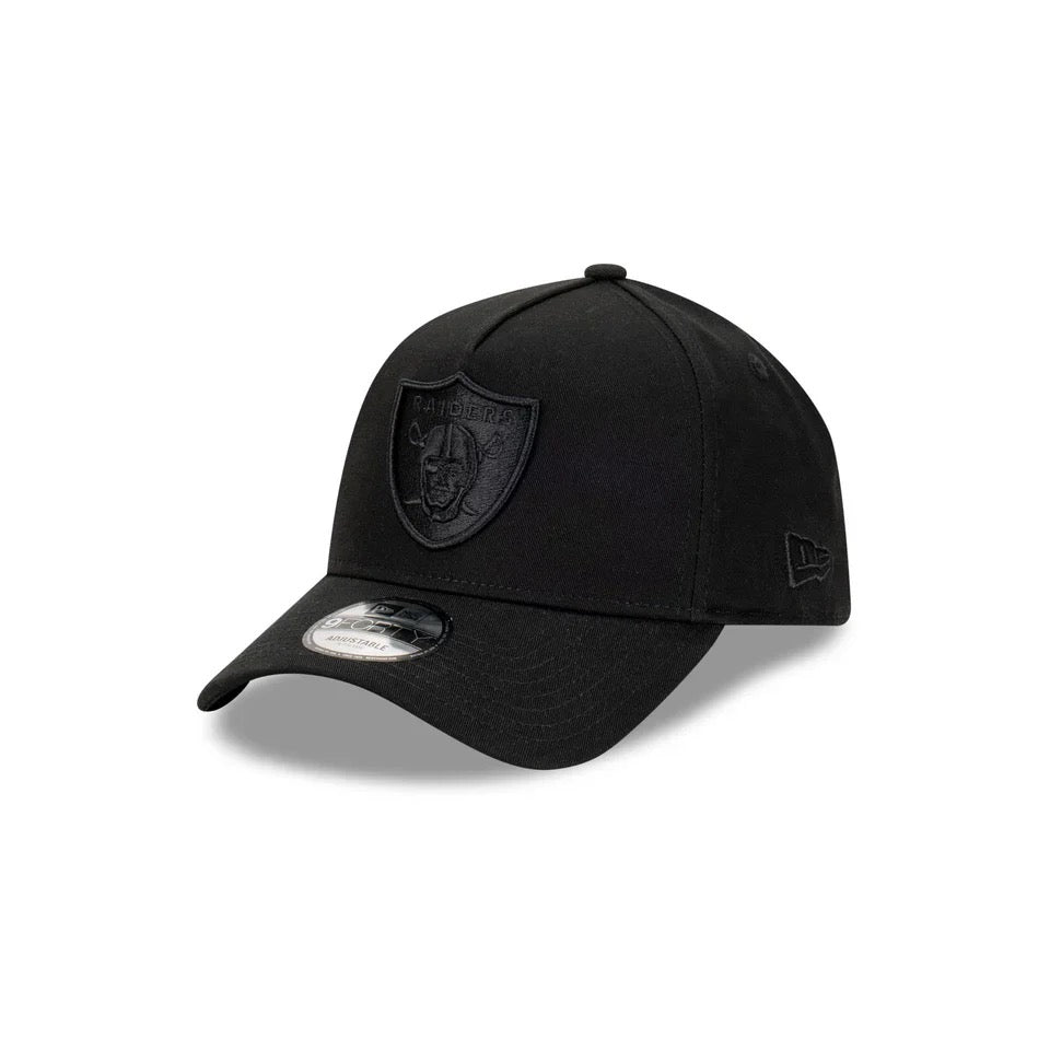 NEW ERA 940 A-FRAME RAIDERS CAP - TRIPLE BLACK