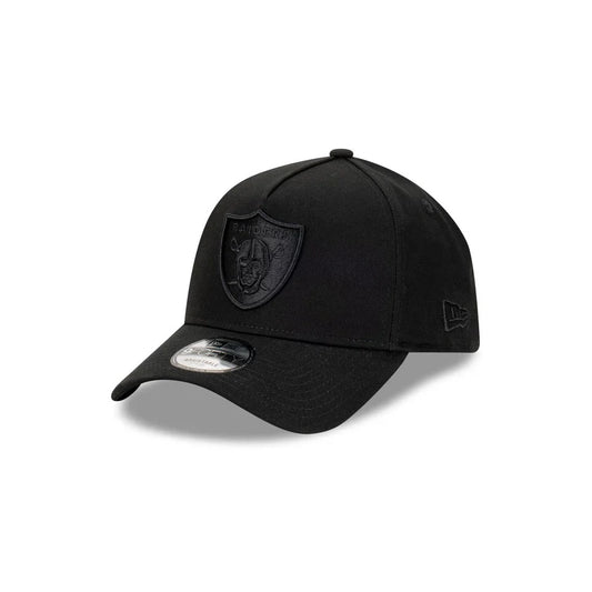 NEW ERA 940 A-FRAME RAIDERS CAP - TRIPLE BLACK
