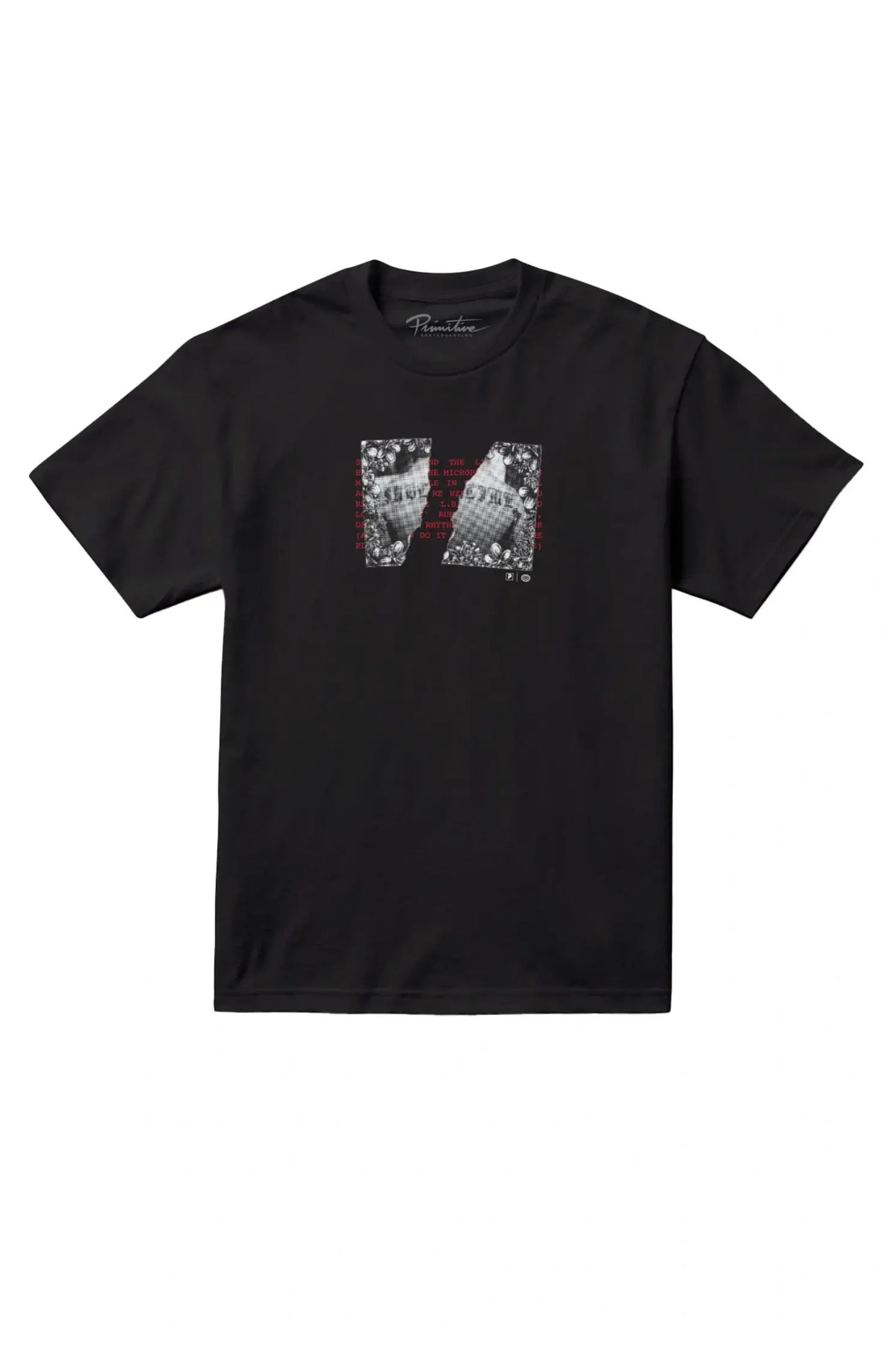 PRIMITIVE X SUBLIME RHYTHM HEAVYWEIGHT BOXY TEE BLACK