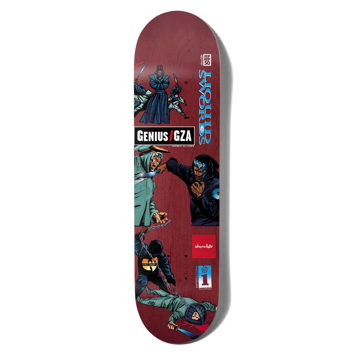 Chocolate Alvarez Interscope Liquid Swords Deck 8"