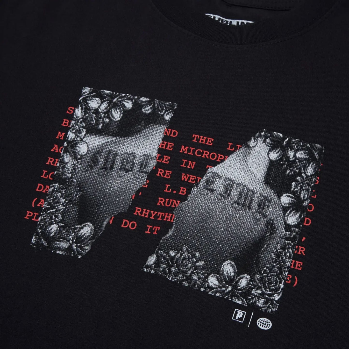 PRIMITIVE X SUBLIME RHYTHM HEAVYWEIGHT BOXY TEE BLACK