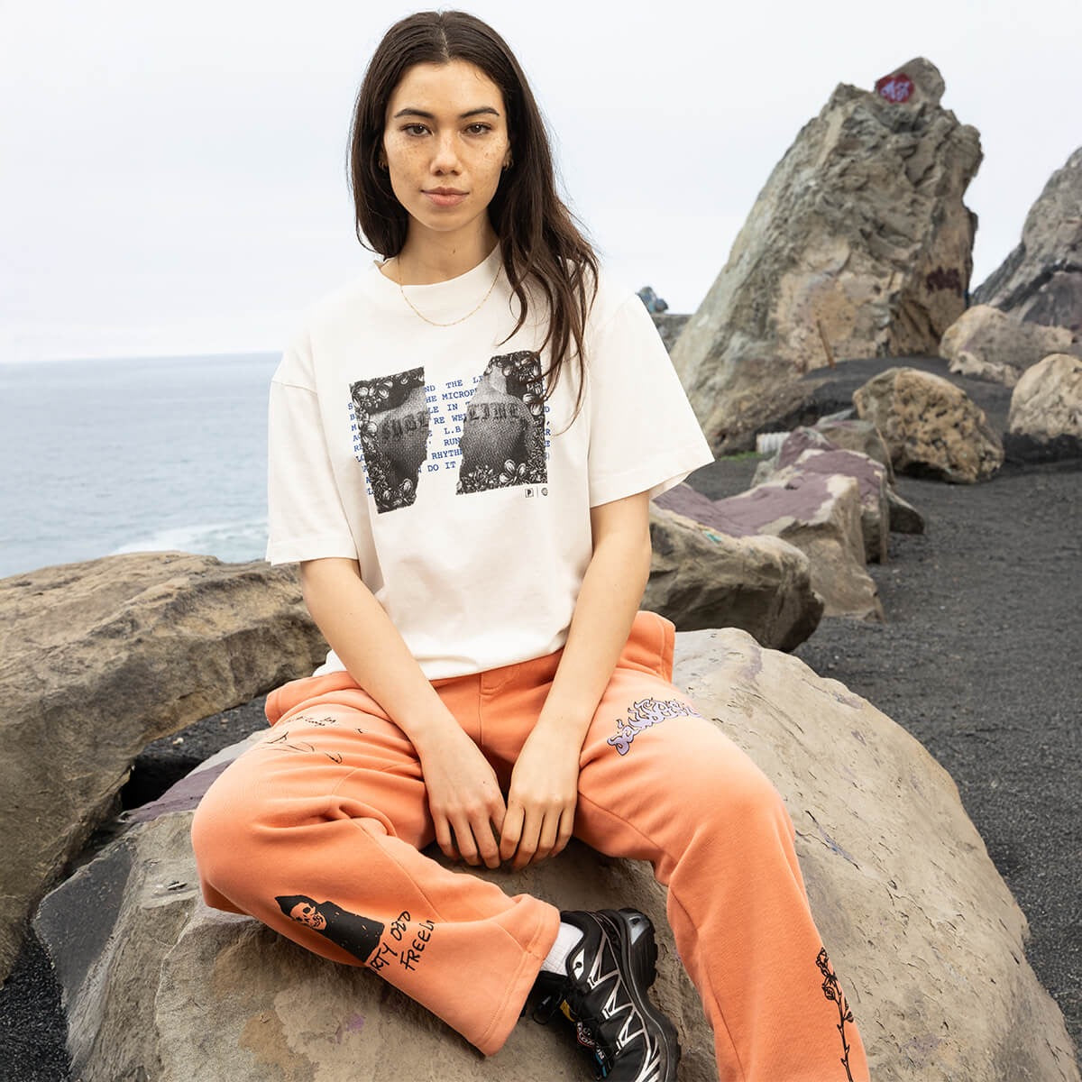 PRIMITIVE X SUBLIME RHYTHM HEAVYWEIGHT BOXY TEE White