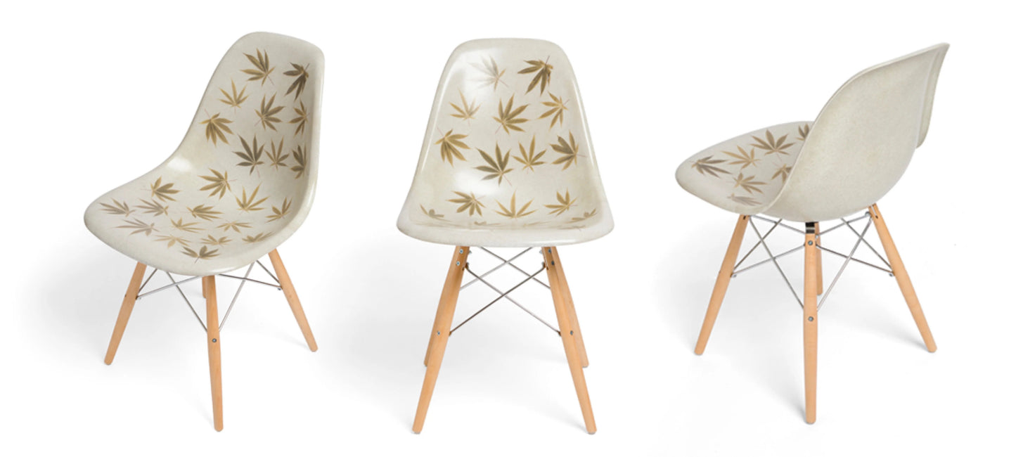HUF x Modernica Plantlife Shell Dowell Chair and Base Table