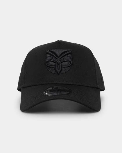 New Era NEW ZEALAND WARRIORS 'BLACK ON BLACK' 9FORTY A-FRAME SNAPBACK