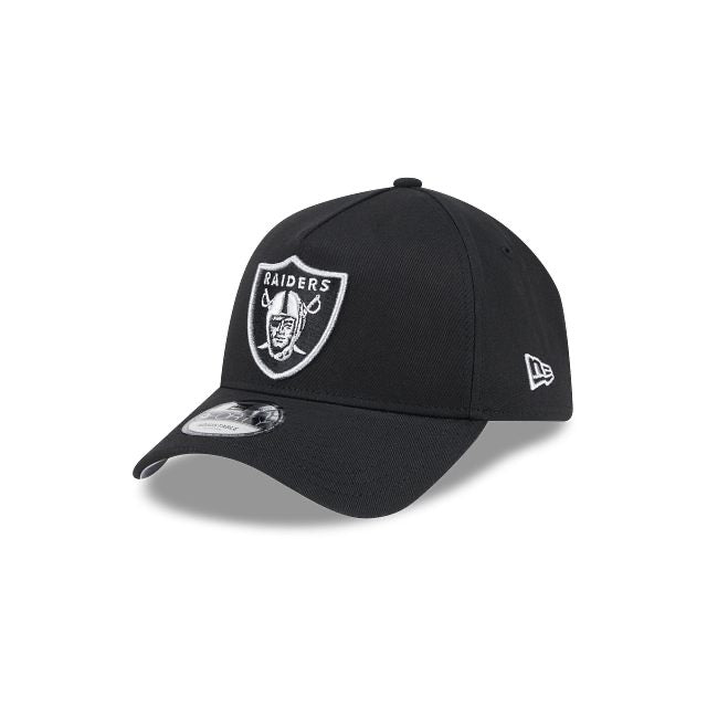 NEW ERA 940 A-FRAME RAIDERS CAP - BLACK METALLIC SILVER