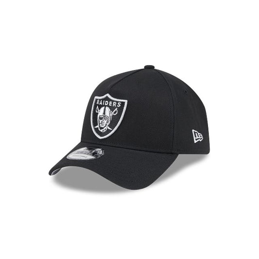 NEW ERA 940 A-FRAME RAIDERS CAP - BLACK METALLIC SILVER